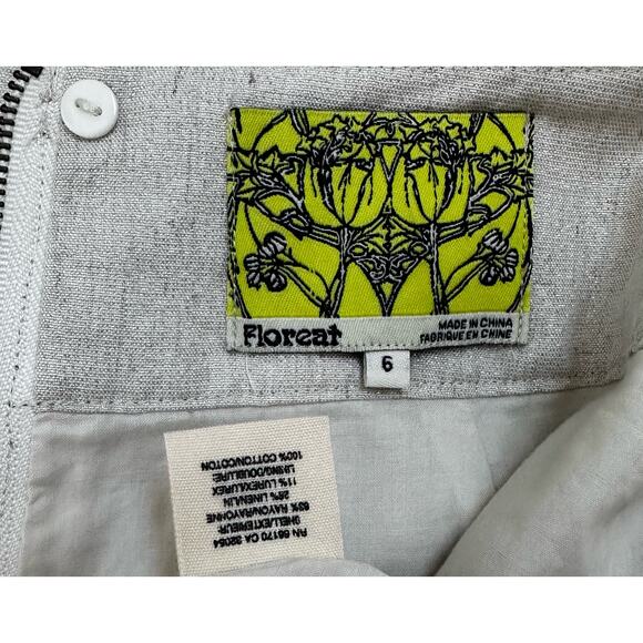 Floreat Athropologie|First Rays Embroidered Skirt|SZ 6 - Picture 2 of 9